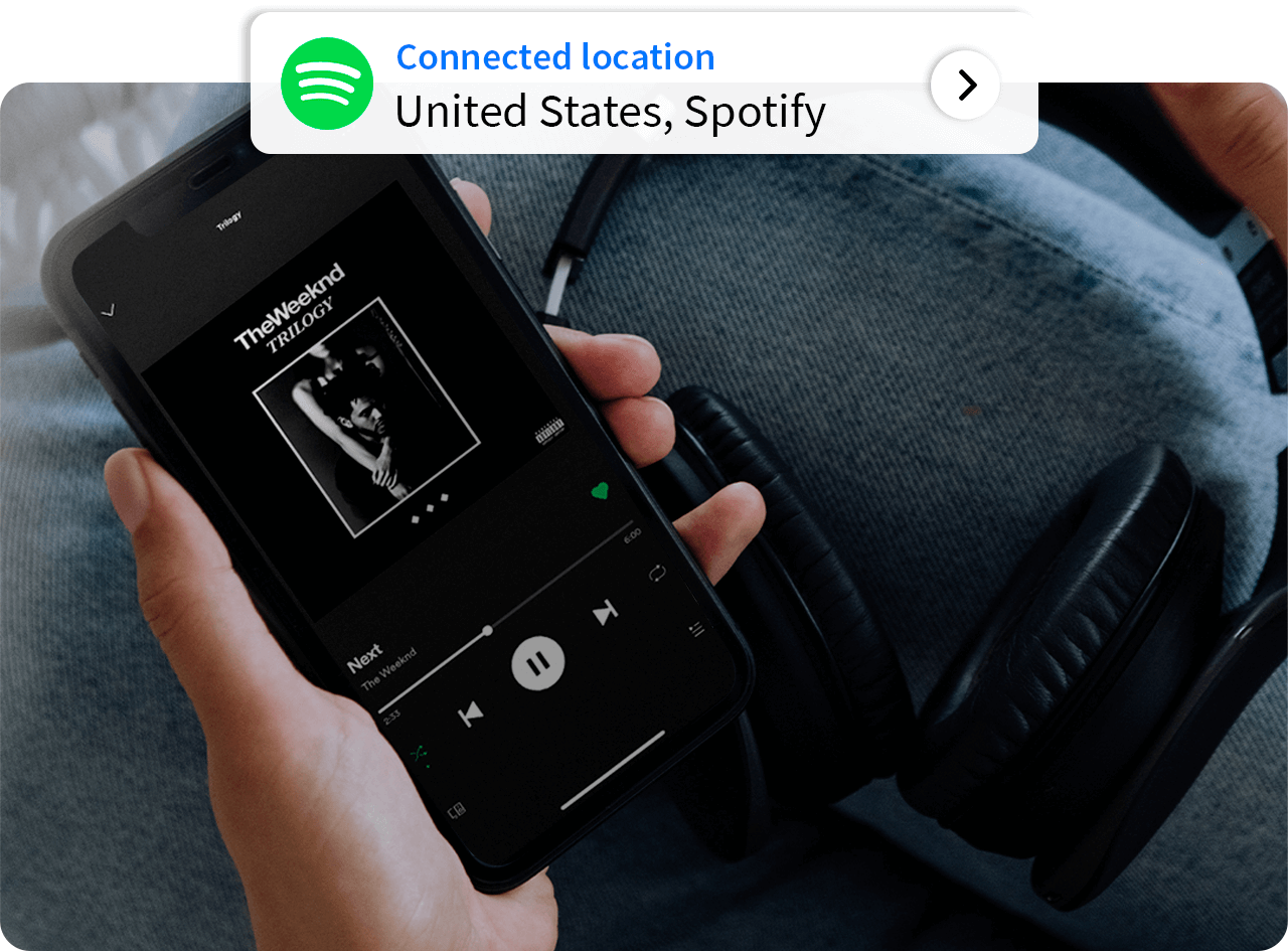 Connect to the Spotify USA server